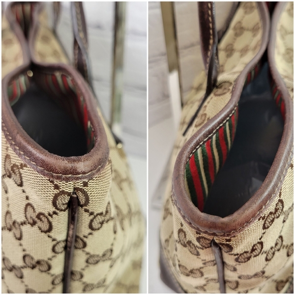 GUCCI Neutrals New Britt Canvas Tote - Picture 9 of 16